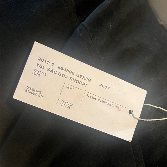 Yves Saint Laurent Black Leather Crossbody with Silver Chain - Picture 6 of 7